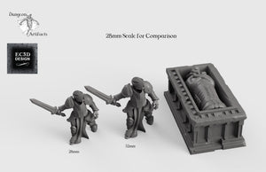 Egyptian Sarcophagus - 28mm 32mm Empire of Scorching Sands Wargaming Terrain D&D, DnD
