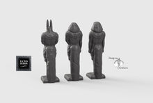 Load image into Gallery viewer, Egyptian Statues - 15mm 28mm 32mm 42mm Empire of Scorching Sands Wargaming Terrain D&amp;D, DnD