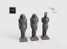 Load image into Gallery viewer, Egyptian Statues - 15mm 28mm 32mm 42mm Empire of Scorching Sands Wargaming Terrain D&amp;D, DnD