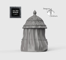 Load image into Gallery viewer, Sultan Bed - 28mm 32mm Empire of Scorching Sands Wargaming Terrain D&amp;D, DnD