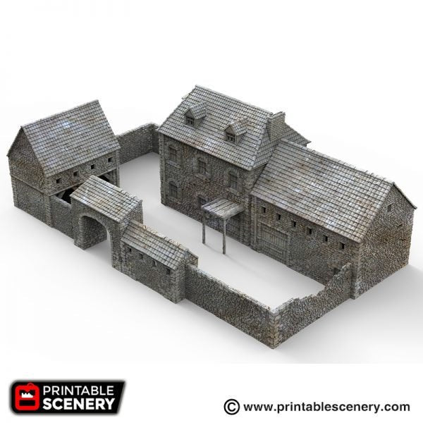 The Farm -  15mm 28mm 32mm Time Warp Wargaming Terrain Scatter D&D, DnD