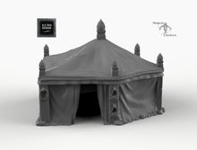 Load image into Gallery viewer, Large Desert Tent - 15mm 28mm 32mm Empire of Scorching Sands Wargaming Terrain D&amp;D, DnD