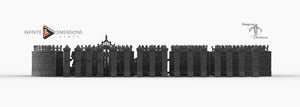 Modular Wall Set - 28mm 32mm Wightwood Abbey Wargaming Tabletop Scatter Miniatures Terrain D&D, DnD