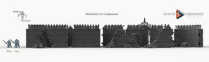Modular Wall Set - 28mm 32mm Wightwood Abbey Wargaming Tabletop Scatter Miniatures Terrain D&D, DnD
