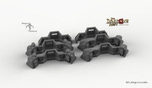 Load image into Gallery viewer, Sci-Fi Defense Barricades - 15mm 28mm 32mm Dragon&#39;s Rest Wargaming Terrain Scatter D&amp;D DnD