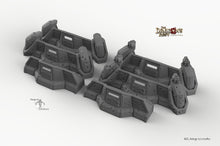 Load image into Gallery viewer, Sci-Fi Defense Barricades - 15mm 28mm 32mm Dragon&#39;s Rest Wargaming Terrain Scatter D&amp;D DnD