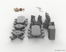 Load image into Gallery viewer, Sci-Fi Canteen Set - 28mm 32mm Dragon&#39;s Rest Wargaming Terrain Scatter D&amp;D DnD