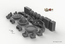 Load image into Gallery viewer, Sci-Fi Headquarters Set - 28mm 32mm Dragon&#39;s Rest HQ Wargaming Terrain Scatter D&amp;D DnD