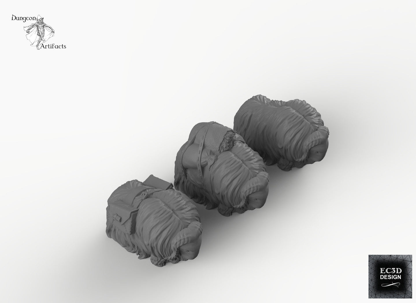 Yaks - Wilds of Wintertide Wargaming Terrain D&D, DnD