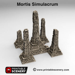 Mortis Simulacrum Ruins - 15mm 28mm Brave New Worlds New Eden Wargaming Terrain D&D, DnD