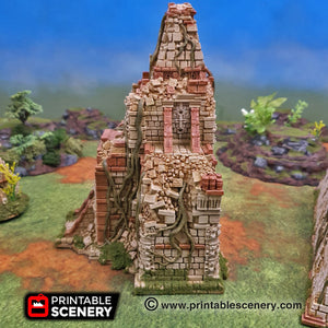 Temple of Eden Ruin - 15mm 28mm 32mm Brave New Worlds New Eden Wargaming Terrain D&D, DnD