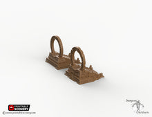 Load image into Gallery viewer, Cosmic Gate Set - 15mm 28mm 32mm Brave New Worlds New Eden Wargaming Terrain D&amp;D, DnD
