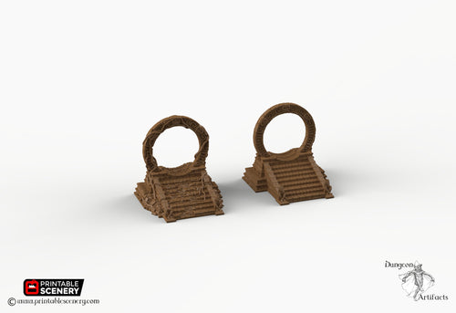 Cosmic Gate Set - 15mm 28mm 32mm Brave New Worlds New Eden Wargaming Terrain D&D, DnD