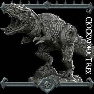 Clockwork T-Rex - Tyrannosaurus - Wargaming Miniatures Monster Rocket Pig Games D&D, DnD