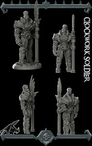 Clockwork Solider - Wargaming Miniatures Monster Rocket Pig Games D&D, DnD