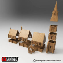 Load image into Gallery viewer, Medieval Church - 15mm 28mm 32mm 37mm Time Warp Wargaming Terrain Scatter D&amp;D, DnD