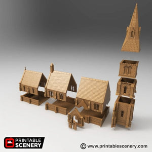 Medieval Church - 15mm 28mm 32mm 37mm Time Warp Wargaming Terrain Scatter D&D, DnD