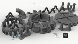 Spider Queen Temple - Skyless Realms 15mm 28mm 32mm Wargaming Terrain D&D, DnD