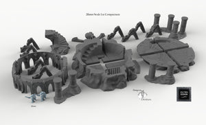 Spider Queen Temple - Skyless Realms 15mm 28mm 32mm Wargaming Terrain D&D, DnD
