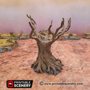 Twisted Trees - 15mm 28mm 20mm 32mm Brave New Worlds Wasteworld Gaslands Terrain Scatter D&D DnD