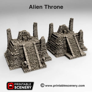Alien Throne - 15mm 28mm 32mm Brave New Worlds New Eden Terrain Scatter D&D DnD