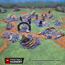 Load image into Gallery viewer, Eden Scatter Ruins - 15mm 28mm 32mm Brave New Worlds New Eden Terrain Scatter D&amp;D DnD