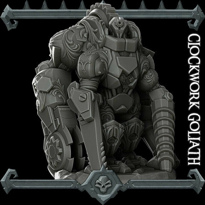 Clockwork Goliath - Wargaming Miniatures Monster Rocket Pig Games D&D, DnD