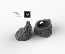 Load image into Gallery viewer, Dark Elf Small Organic House - Skyless Realms 15mm 28mm 32mm Wargaming Terrain D&amp;D, DnD