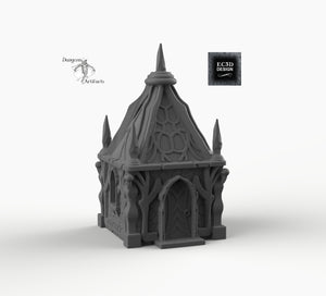 Dark Elf Small House - Dark Elf Cottage Skyless Realms 15mm 28mm 32mm Wargaming Terrain D&D, DnD