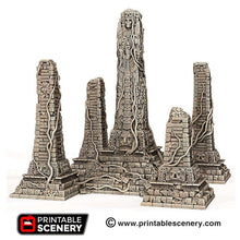 Load image into Gallery viewer, Mortis Simulacrum Ruins - 15mm 28mm Brave New Worlds New Eden Wargaming Terrain D&amp;D, DnD