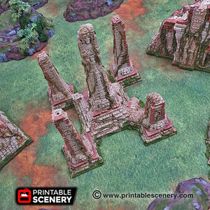 Mortis Simulacrum Ruins - 15mm 28mm Brave New Worlds New Eden Wargaming Terrain D&D, DnD