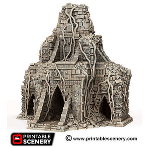 Temple of Eden Ruin - 15mm 28mm 32mm Brave New Worlds New Eden Wargaming Terrain D&D, DnD