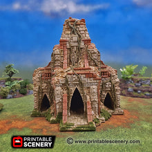 Load image into Gallery viewer, Temple of Eden Ruin - 15mm 28mm 32mm Brave New Worlds New Eden Wargaming Terrain D&amp;D, DnD