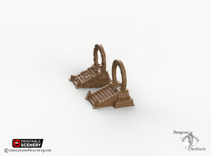 Cosmic Gate Set - 15mm 28mm 32mm Brave New Worlds New Eden Wargaming Terrain D&D, DnD