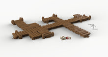 Load image into Gallery viewer, Low Docks and Piers - 28mm 32mm Dragon&#39;s Rest Wargaming Terrain Scatter D&amp;D DnD