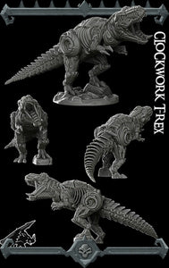 Clockwork T-Rex - Tyrannosaurus - Wargaming Miniatures Monster Rocket Pig Games D&D, DnD