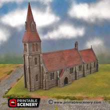 Load image into Gallery viewer, Medieval Church - 15mm 28mm 32mm 37mm Time Warp Wargaming Terrain Scatter D&amp;D, DnD
