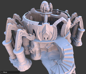 Spider Queen Temple - Skyless Realms 15mm 28mm 32mm Wargaming Terrain D&D, DnD