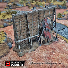 Load image into Gallery viewer, Wrecked Billboard - 15mm 20mm 28mm 32mm Terrain Scatter Brave New Worlds Wasteworld Gaslands D&amp;D DnD