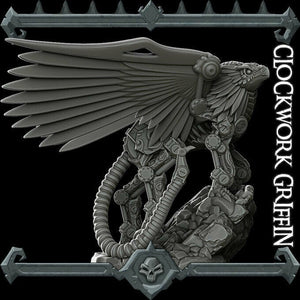 Clockwork Griffin - Griffon Gryphon Wargaming Miniatures Monster Rocket Pig Games D&D, DnD