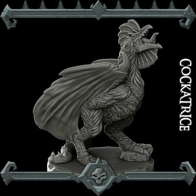 Cockatrice - Wargaming Miniatures Monster Rocket Pig Games D&D, DnD