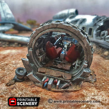 Load image into Gallery viewer, Crashed Aircraft - Airplane 15mm 28mm 20mm 32mm Brave New Worlds Wasteworld Gaslands Terrain Scatter D&amp;D DnD