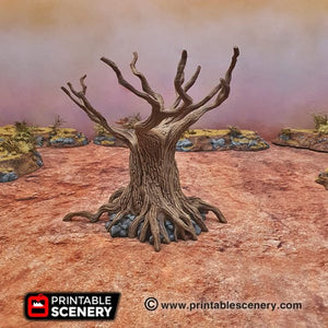 Twisted Trees - 15mm 28mm 20mm 32mm Brave New Worlds Wasteworld Gaslands Terrain Scatter D&D DnD