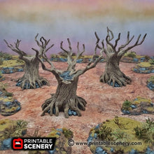 Load image into Gallery viewer, Twisted Trees - 15mm 28mm 20mm 32mm Brave New Worlds Wasteworld Gaslands Terrain Scatter D&amp;D DnD