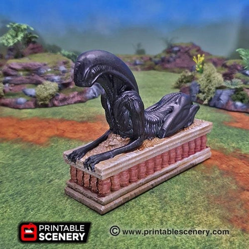 Alien Sphinx - 15mm 28mm 32mm 42mm Alien Sphynx Brave New Worlds New Eden Terrain Scatter D&D DnD