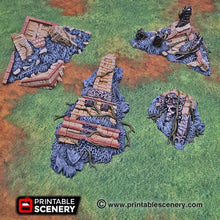 Load image into Gallery viewer, Eden Scatter Ruins - 15mm 28mm 32mm Brave New Worlds New Eden Terrain Scatter D&amp;D DnD