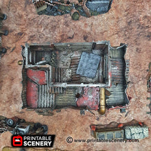 Load image into Gallery viewer, Survivalist Shack - 28mm 20mm 32mm Brave New Worlds Wasteworld Gaslands Terrain Scatter D&amp;D DnD