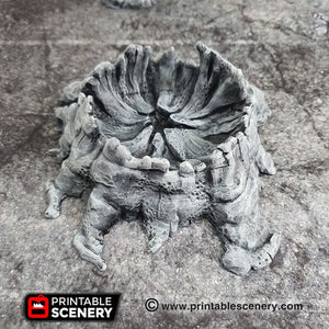 Lunar Craters - 15mm 28mm 32mm Brave New Worlds Sanctuary-17 Terrain Scatter D&D DnD