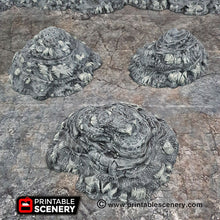 Load image into Gallery viewer, Modular Hills - 15mm 28mm 20mm 32mm Brave New Worlds Wasteworld Gaslands New Eden Terrain Scatter D&amp;D DnD