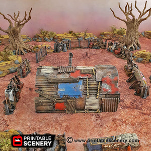 Isolation Bunker - 15mm 28mm 20mm 32mm Brave New Worlds Wasteworld Gaslands Terrain Scatter D&D DnD